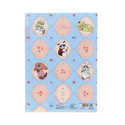 mofusand x Sanrio Vol.2 A5 3-Pocket Clear Folder - Retro Frame - Sun-Star Stationery - Default Title by Techo Treats Stationery