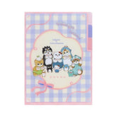 mofusand x Sanrio Vol.2 A5 3-Pocket Clear Folder - Ribbon - Sun-Star Stationery - Default Title by Techo Treats Stationery
