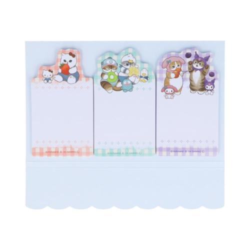 mofusand x Sanrio Vol.2 Die-cut Sticky Notes - Blue - Sun-Star Stationery - Default Title by Techo Treats Stationery