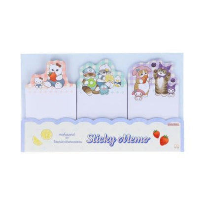 mofusand x Sanrio Vol.2 Die-cut Sticky Notes - Blue - Sun-Star Stationery - Default Title by Techo Treats Stationery