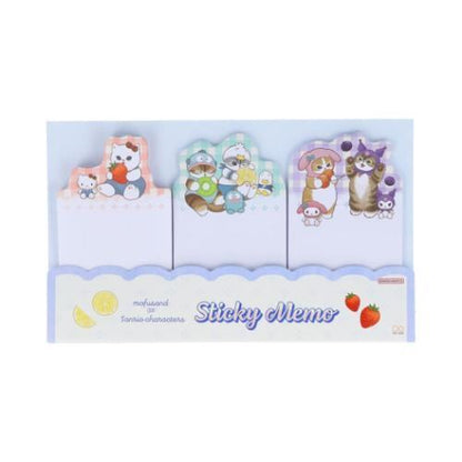 mofusand x Sanrio Vol.2 Die-cut Sticky Notes - Blue - Techo Treats