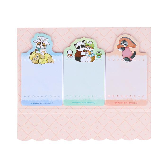 mofusand x Sanrio Vol.2 Die-cut Sticky Notes - Orange - Sun-Star Stationery - Default Title by Techo Treats Stationery