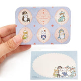 mofusand x Sanrio Vol.2 Memo in Tin - Retro Frame - Sun-Star Stationery - Default Title by Techo Treats Stationery