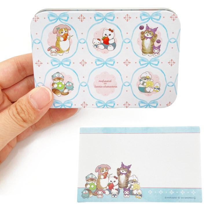 mofusand x Sanrio Vol.2 Memo in Tin - Ribbon - Sun-Star Stationery - Default Title by Techo Treats Stationery