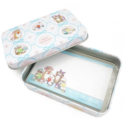 mofusand x Sanrio Vol.2 Memo in Tin - Ribbon - Sun-Star Stationery - Default Title by Techo Treats Stationery