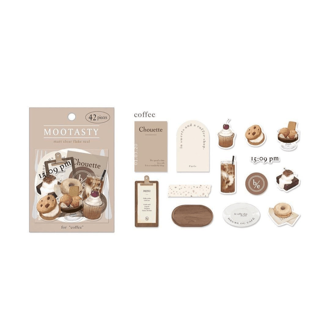 Mootasty Flake Stickers - Coffee - Techo Treats