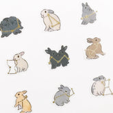 Moriyama Schinako Flake Stickers - Constellation and Rabbit - Techo Treats
