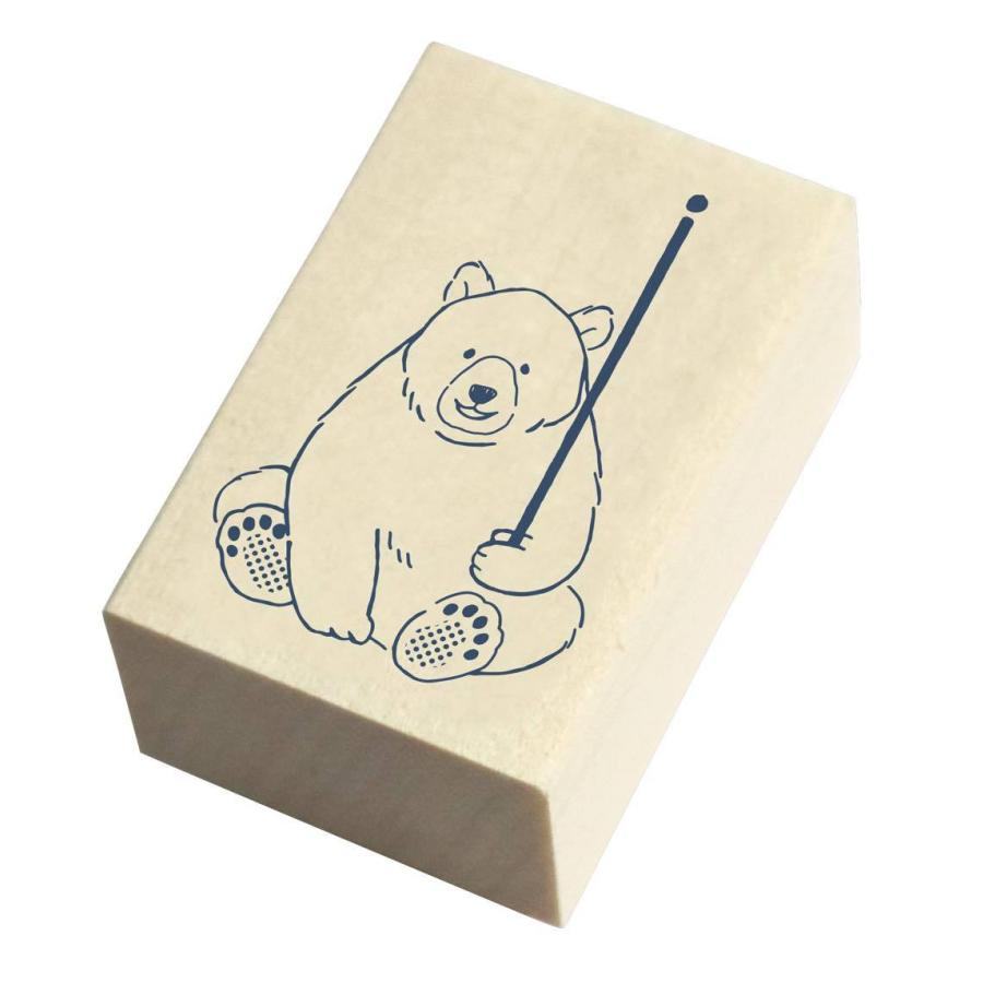 MT Aibou Wooden Stamp - Bear - Techo Treats