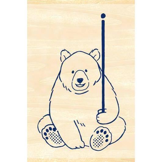 MT Pal Rubber Stamp - Bear - Techo Treats