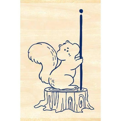 MT Pal Rubber Stamp - Squirrel - Techo Treats