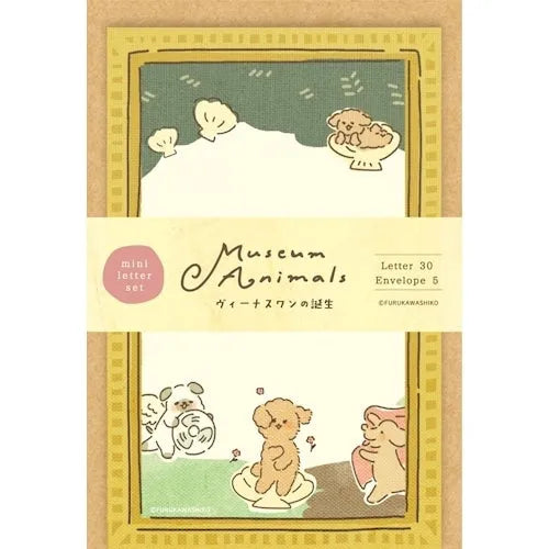 Museum Animals Mini Letter Set - Birth of Venus Puddle - Furukawa Shiko - Default Title by Techo Treats Stationery