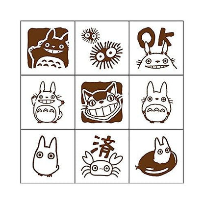 My Neighbor Totoro Check Rubber Stamp Set in Clear Case (2) - Techo Treats