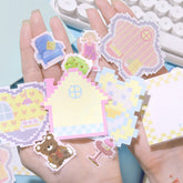 My Pixel Memo Sticker - Miniature House - Techo Treats