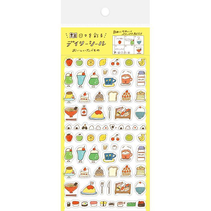 My Series Daily Sticker - Delicious Food - Furukawa Shiko - Default Title by Techo Treats Stationery