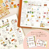 My Series Daily Sticker - Delicious Food - Furukawa Shiko - Default Title by Techo Treats Stationery