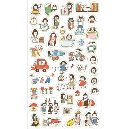 My Series Daily Sticker - My Life - Furukawa Shiko - Default Title by Techo Treats Stationery