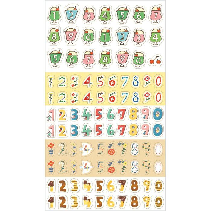 My Series Daily Sticker - Numbers - Furukawa Shiko - Default Title by Techo Treats Stationery