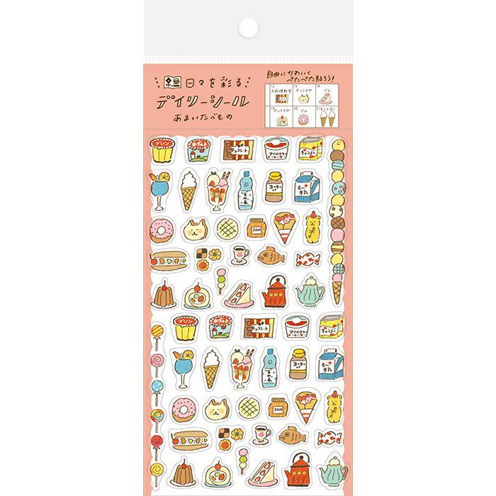 My Series Daily Sticker - Sweet Food - Furukawa Shiko - Default Title by Techo Treats Stationery