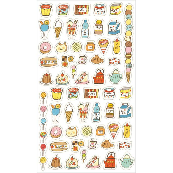 My Series Daily Sticker - Sweet Food - Furukawa Shiko - Default Title by Techo Treats Stationery