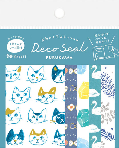 My Series Deco Seal - Navy - Furukawa Shiko - Default Title by Techo Treats Stationery