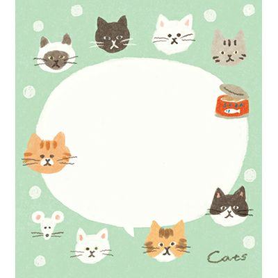 My Series Memo Pad - Cat - Furukawa Shiko - Default Title by Techo Treats Stationery