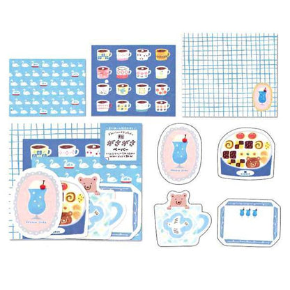 My Series Scrapbooking Paper Set - Blue Series - Furukawa Shiko - Default Title by Techo Treats Stationery