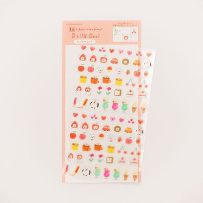 My Series Vol.4 Daily Seal - Food Red - Furukawa Shiko - Default Title by Techo Treats Stationery