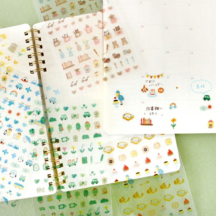 My Series Vol.4 Daily Seal - Outing Green - Furukawa Shiko - Default Title by Techo Treats Stationery