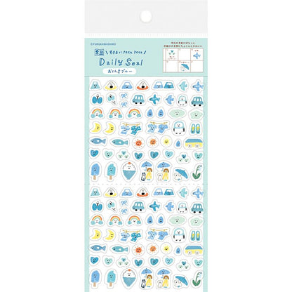 My Series Vol.4 Daily Seal - Weather Blue - Furukawa Shiko - Default Title by Techo Treats Stationery