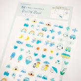 My Series Vol.4 Daily Seal - Weather Blue - Furukawa Shiko - Default Title by Techo Treats Stationery