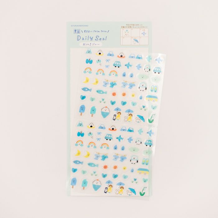 My Series Vol.4 Daily Seal - Weather Blue - Furukawa Shiko - Default Title by Techo Treats Stationery