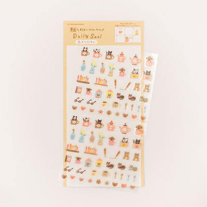 My Series Vol.4 Daily Seal - Zakka Brown - Furukawa Shiko - Default Title by Techo Treats Stationery