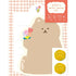 My Series Vol.4 Die-cut Mini Letter Set - Fluffy Bear - Furukawa Shiko - Default Title by Techo Treats Stationery