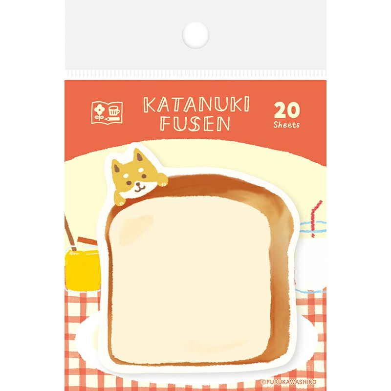 My Series Vol.4 Die-cut Sticky Notes - Bread and Dog - Furukawa Shiko - Default Title by Techo Treats Stationery