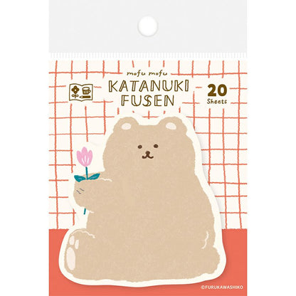 My Series Vol.4 Die-cut Sticky Notes - Fluffy Bear - Furukawa Shiko - Default Title by Techo Treats Stationery