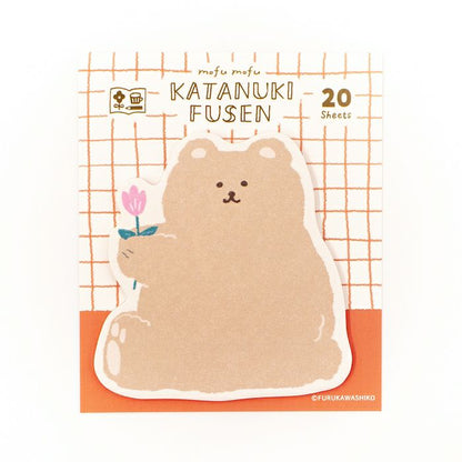 My Series Vol.4 Die-cut Sticky Notes - Fluffy Bear - Furukawa Shiko - Default Title by Techo Treats Stationery