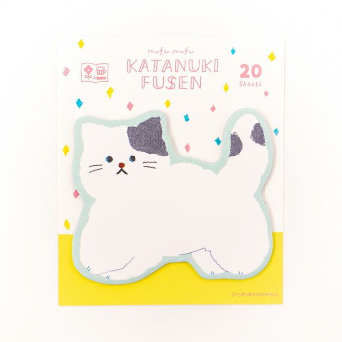 My Series Vol.4 Die-cut Sticky Notes - Fluffy Cat - Furukawa Shiko - Default Title by Techo Treats Stationery