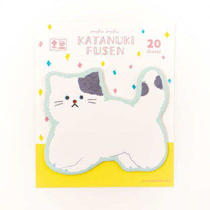My Series Vol.4 Die-cut Sticky Notes - Fluffy Cat - Furukawa Shiko - Default Title by Techo Treats Stationery