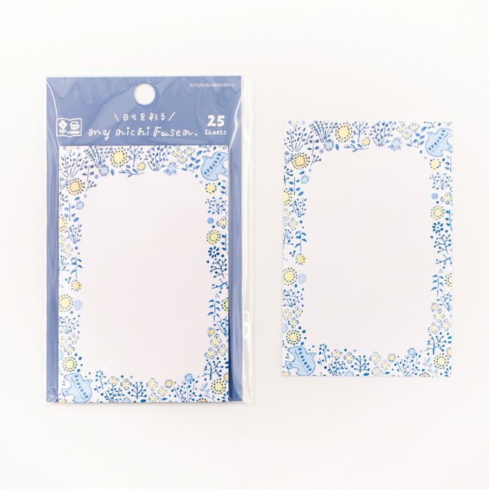 My Series Vol.4 Everyday Sticky Notes - Birds and Flowers - Furukawa Shiko - Default Title by Techo Treats Stationery