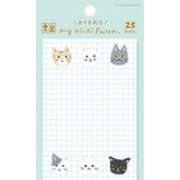 My Series Vol.4 Everyday Sticky Notes - Cats - Furukawa Shiko - Default Title by Techo Treats Stationery