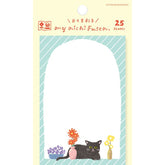 My Series Vol.4 Everyday Sticky Notes - Flower and Cat - Furukawa Shiko - Default Title by Techo Treats Stationery