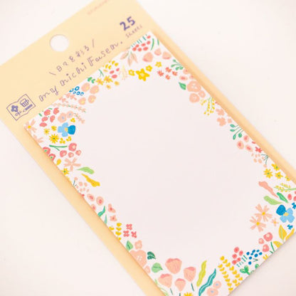 My Series Vol.4 Everyday Sticky Notes - Flower Garden - Furukawa Shiko - Default Title by Techo Treats Stationery