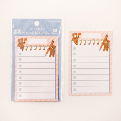 My Series Vol.4 Everyday Sticky Notes - Helper Bear - Furukawa Shiko - Default Title by Techo Treats Stationery