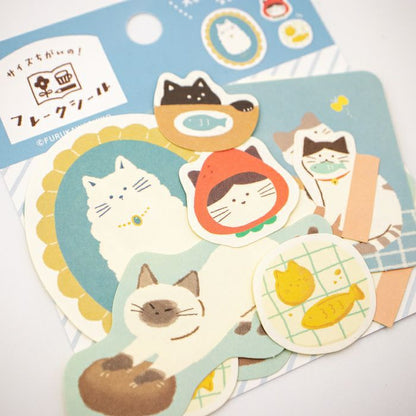 My Series Vol.4 Flake Stickers - Cats - Furukawa Shiko - Default Title by Techo Treats Stationery