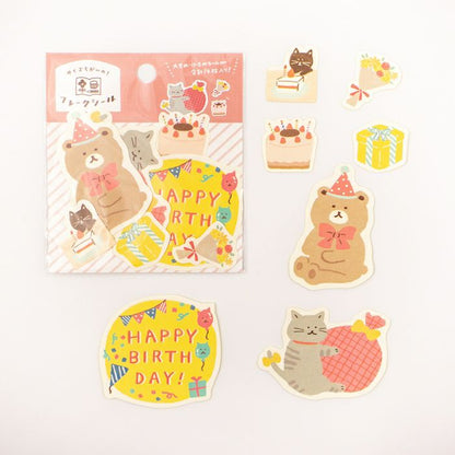 My Series Vol.4 Flake Stickers - Celebration - Furukawa Shiko - Default Title by Techo Treats Stationery