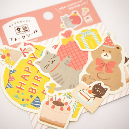 My Series Vol.4 Flake Stickers - Celebration - Furukawa Shiko - Default Title by Techo Treats Stationery