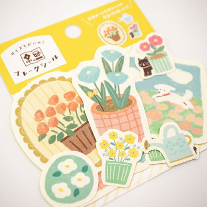 My Series Vol.4 Flake Stickers - Garden - Furukawa Shiko - Default Title by Techo Treats Stationery