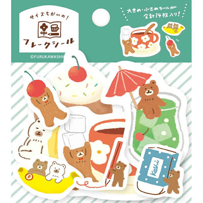 My Series Vol.4 Flake Stickers - Helper Bear - Furukawa Shiko - Default Title by Techo Treats Stationery