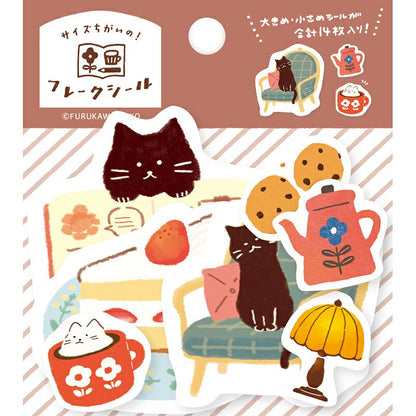 My Series Vol.4 Flake Stickers - Relaxing Time - Furukawa Shiko - Default Title by Techo Treats Stationery