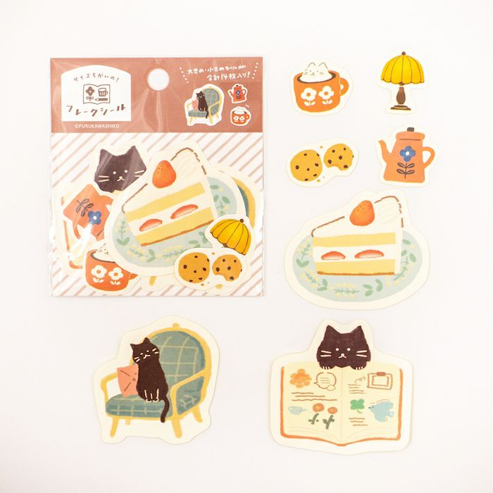 My Series Vol.4 Flake Stickers - Relaxing Time - Furukawa Shiko - Default Title by Techo Treats Stationery